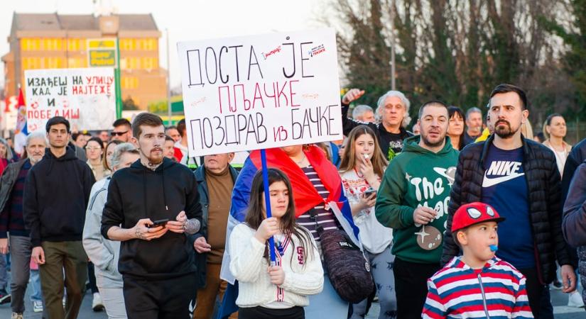 Blokádban lévő egyetemisták: A belgrádi tüntetés nem az utolsó, senki ne higgye, hogy ez a vég