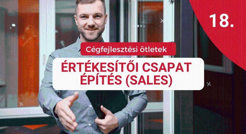 Cégfejlesztési ötlet 18.: Sales csapat fejlesztése, leadgenerálás, hideghívás