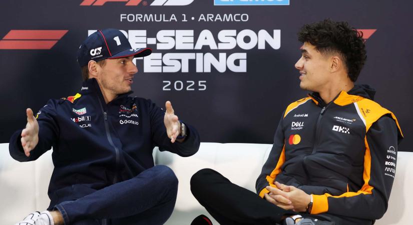 Norris: Verstappen megy el a legmesszebb a határok feszegetésében