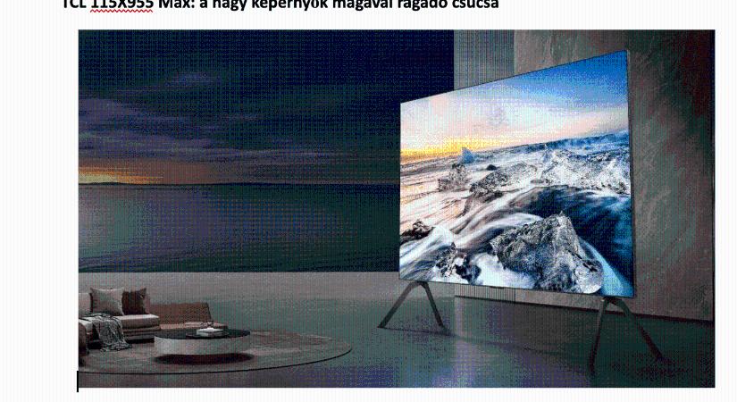 A TCL Mini LED vezető szerepbe lép