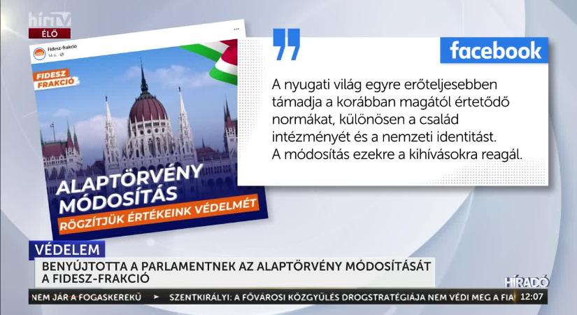 Benyújtotta az alaptörvény módosítását a Fidesz-frakció  videó