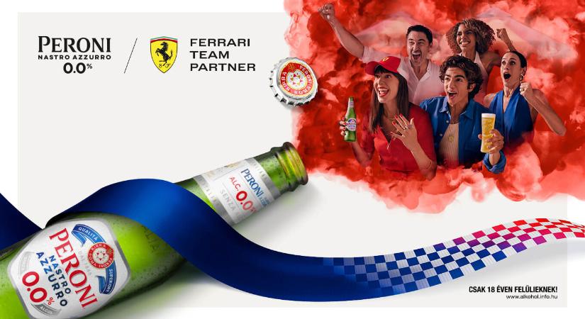 KÜLÖNLEGES PERONI NASTRO AZZURRO 0,0% ÉS A SCUDERIA FERRARI HP KAMPÁNY