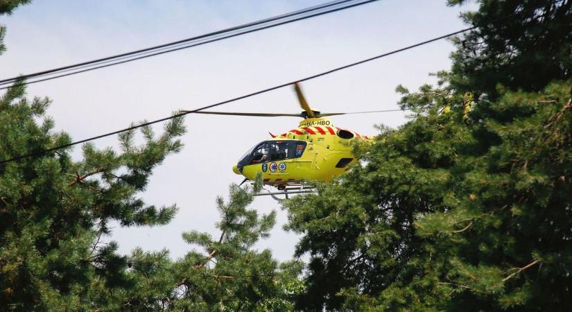 Brutális baleset Somogyban: két mentőhelikopter érkezett