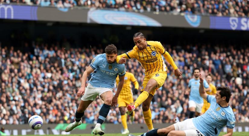 PL: kétszer is vezetett a Manchester City, mégsem tudták legyőzni a Brightont! – videóval