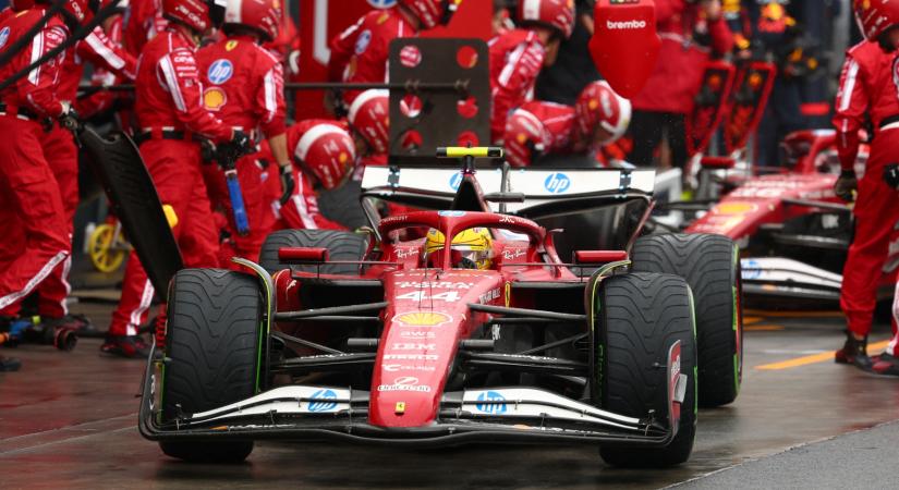 F1: Hamilton attól tartott, hogy falba teszi a Ferrarit