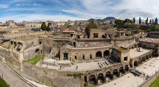 Herculaneum polgári alighanem megsemmisültek a hősokktól