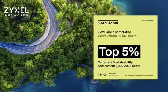 Fenntarthatóság szempontjából a világ vezető vállalatai közé sorolta az S&P Global a Zyxel Group-ot