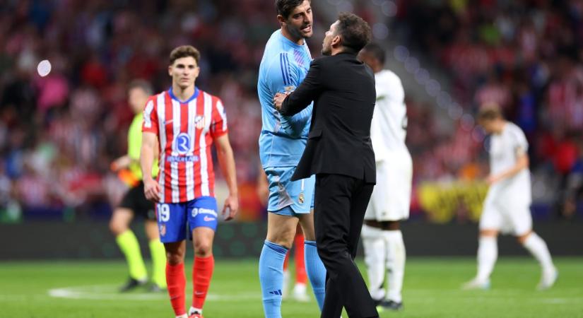 Az Atlético elnöke nekiment Courtois-nak és a VAR-nak: „Csak kárt okoz a futballnak”