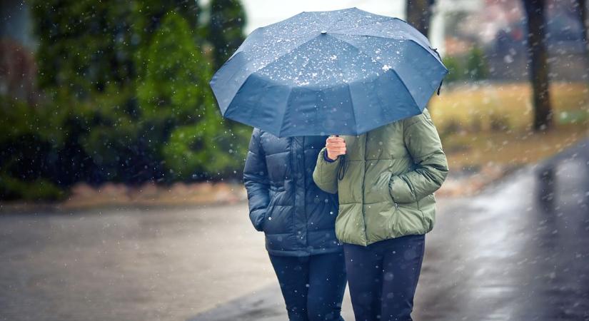 Március közepén ismét tél köszöntött ránk, megyeszerte esik a hó