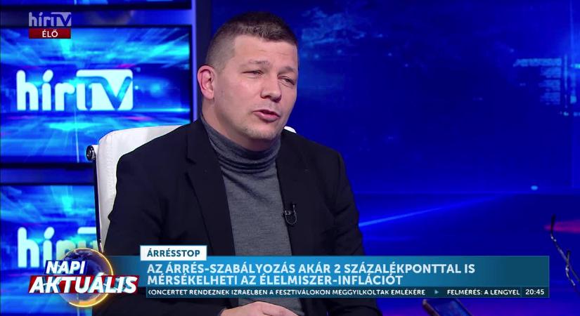 Napi aktuális - Eitmann Norbert: büntetésre számíthatnak azok a kereskedők, amelyek nem tartják be az árrésszabályozást  videó