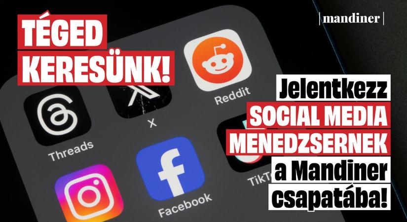 Social media menedzsert keres a Mandiner csapata!