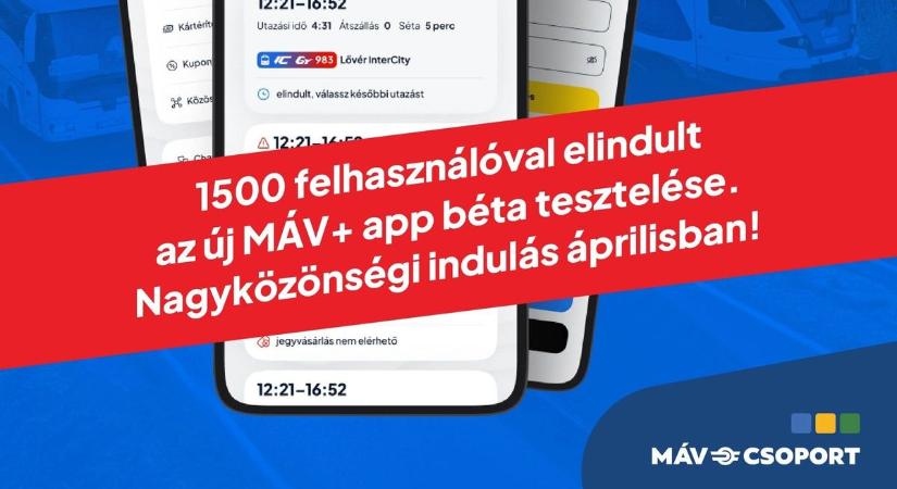 Érkezik a MÁV applikáció – Minden, amit tudnia kell