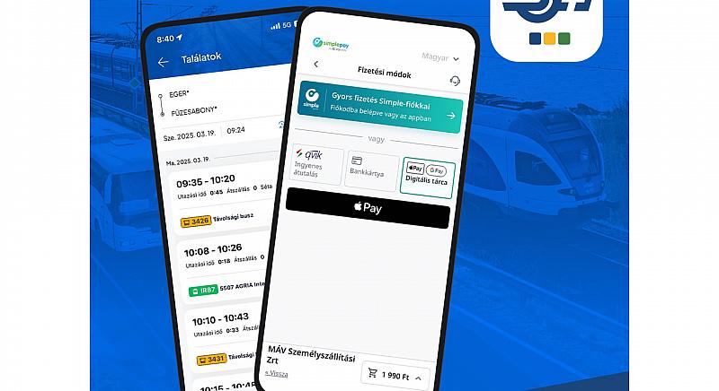 Új applikációval újul meg a vasúti utazás, itt a MÁV