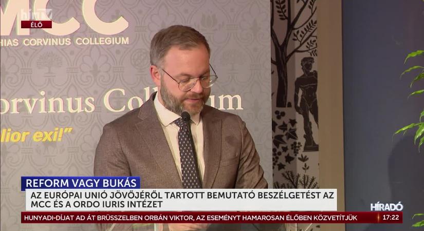 Az Európai Unió jövőjéről tartott bemutató beszélgetést az MCC és és az Ordo Iuris Intézet  videó