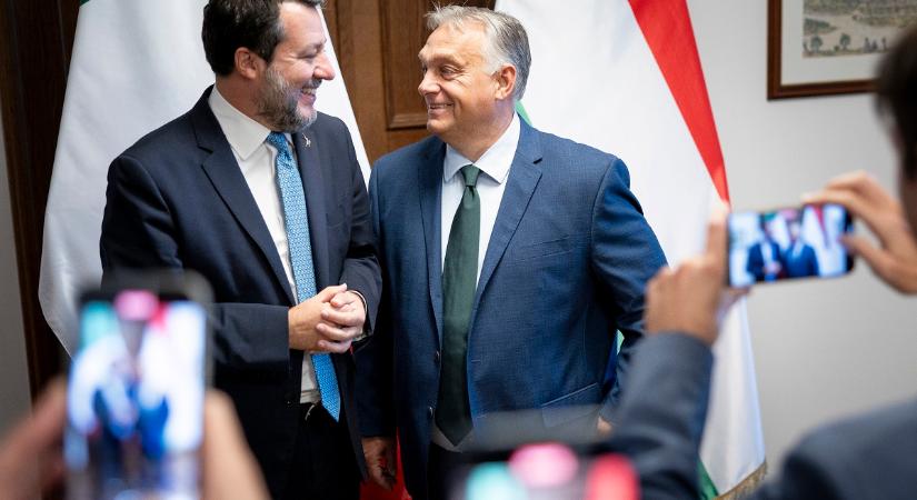 Hunyadi-díjjal tüntette ki Orbán Viktor Matteo Salvinit