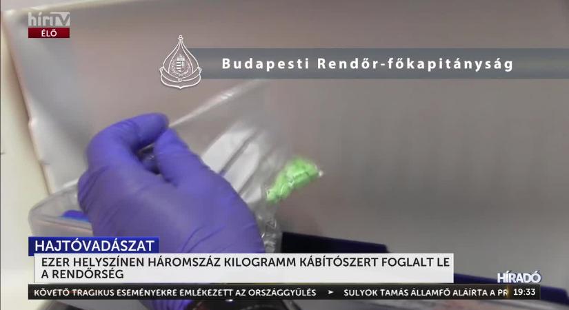 Az elmúlt két hétben 300 kilogramm drogot foglalt le a rendőrség  videó