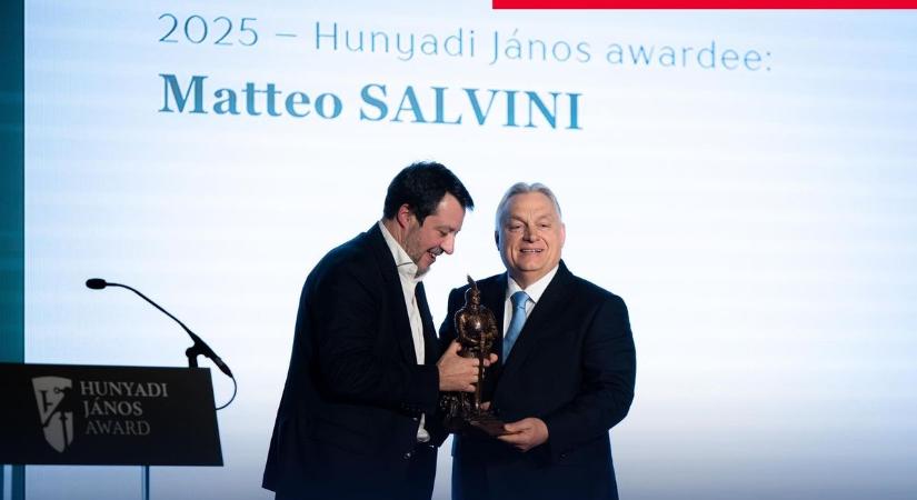 Átadtuk a Hunyadi-díjat Matteo Salvininek!