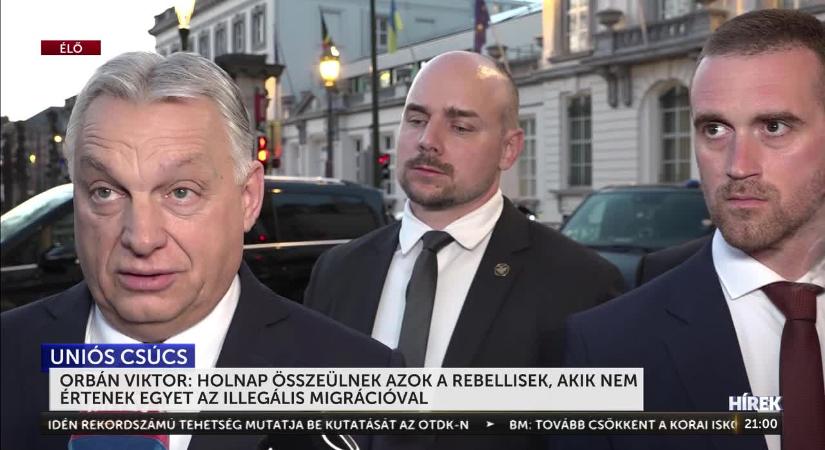 Orbán Viktor: Csütörtökön összeülnek azok a rebellisek, akik nem értenek egyet az illegális migrációval  videó