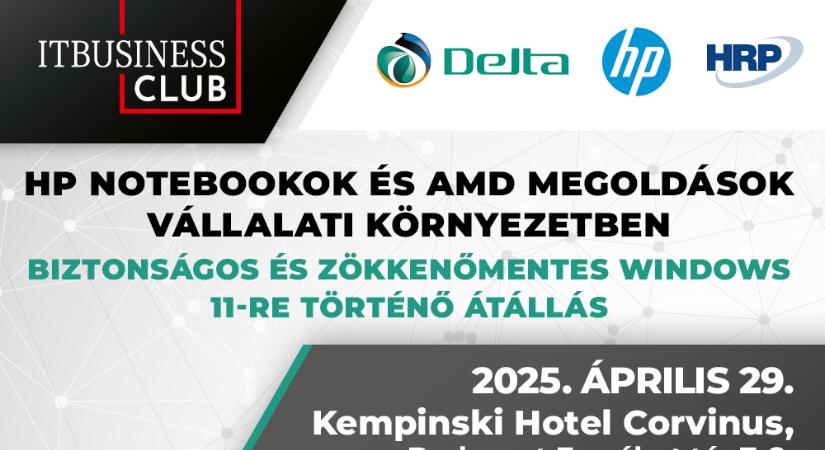 Áprilisi Club: HP notebookok és AMD megoldások vállalati környezetben