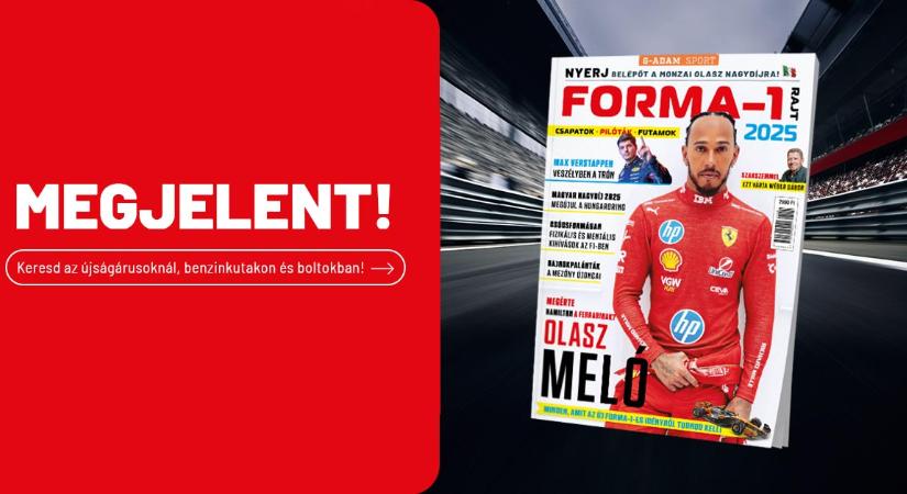 F1-rajongóknak elengedhetetlen: Megjelent a FORMA-1 RAJT 2025 magazin!