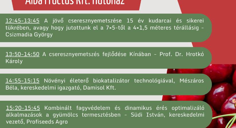 Cseresznye szakmai nap és kertlátogatás március 27.