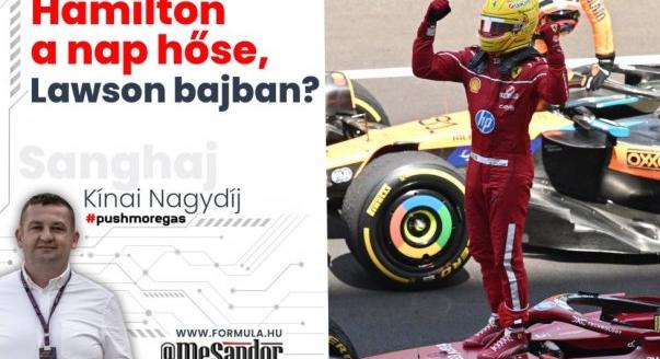 Hamilton a nap hőse, Lawson máris bajban?