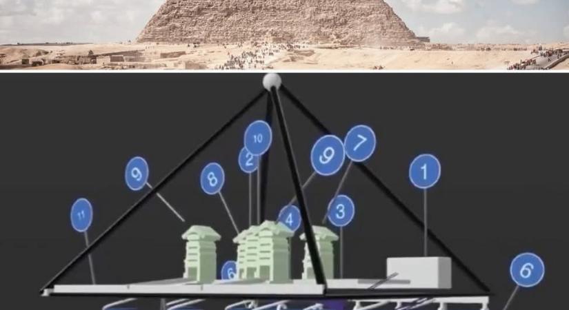 Titkos, földalatti települést találtak az egyiptomi piramis alatt!