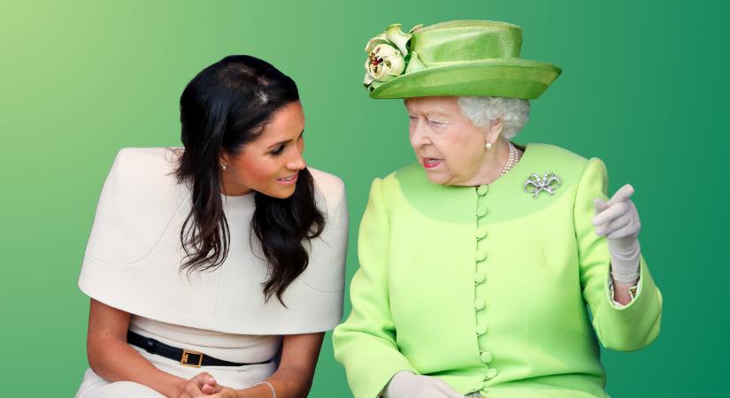 Ezt a királyi protokollszabályt képtelen volt betartani Meghan Markle: hatalmas tiszteletlenség volt ez a királynővel szemben