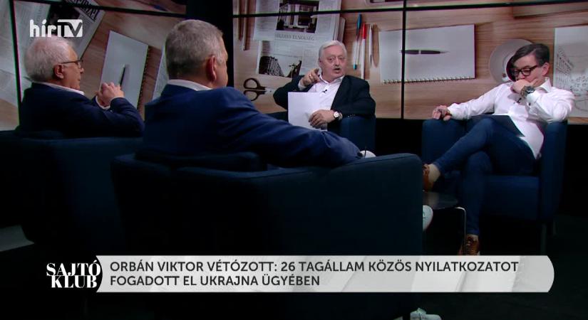 Sajtóklub - Orbán Viktor vétózott: 26 tagállam közös nyilatkozatot fogadott el Ukrajna ügyében  videó