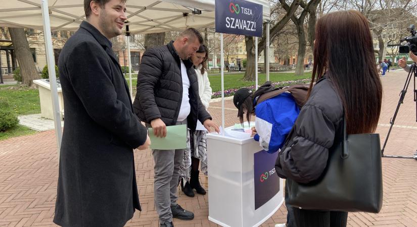 Vásárhelyen is megkezdődött a Tisza népszavazási akciója