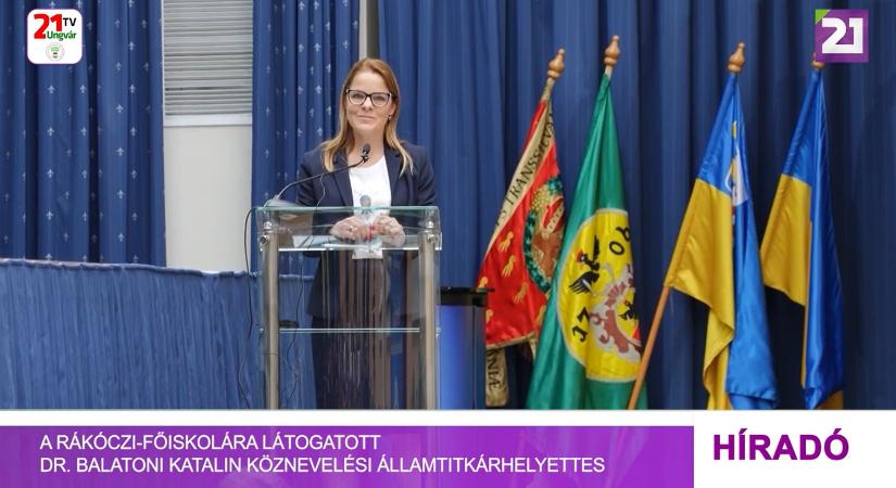A Rákóczi-főiskolára látogatott dr. Balatoni Katalin köznevelési államtitkárhelyettes (videó)