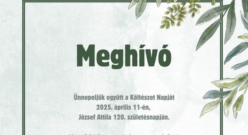Miskén is megemlékeznek a Költészet Napjáról – József Attila 120. születésnapját ünneplik