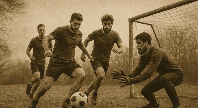 Kiderült, miért játszottak álszakállal és parókában a válogatott meccsen a futballisták