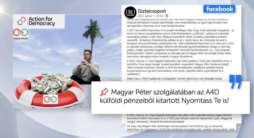 Magyar Péter mögött is felbukkant az Action For Democracy  videó