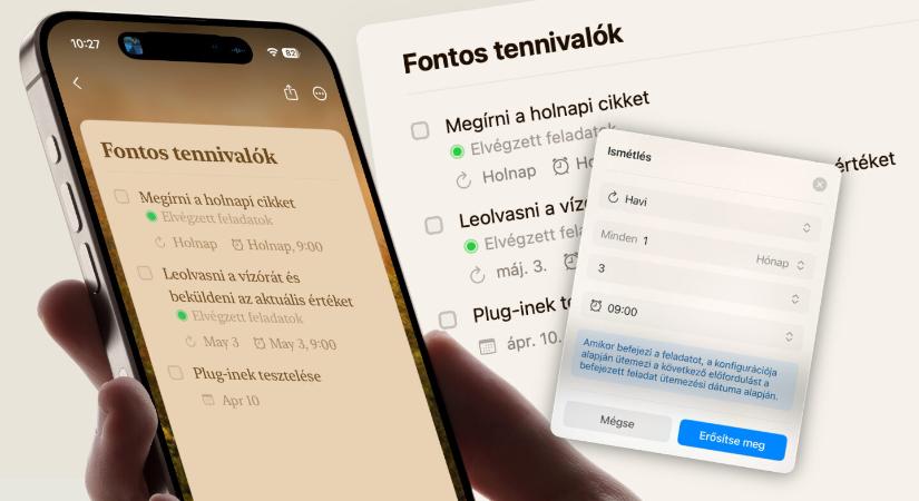 Ismétlődő emlékeztetők létrehozása a Craftban