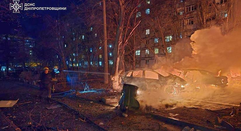 Ukrán légvédelem: Harkivot és Dnyiprót érte támadás, sok a sebesült