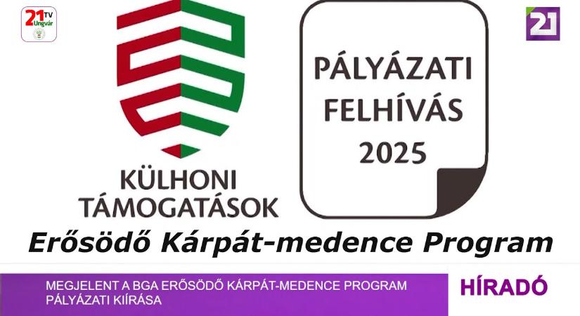 Megjelent a BGA Erősödő Kárpát-medence Program pályázati kiírása (videó)