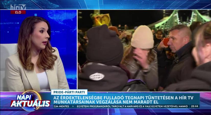 Napi aktuális - Futó Boglárka és Szabó Réka: Durván inzultálták a Hír TV-s munkatársakat  videó