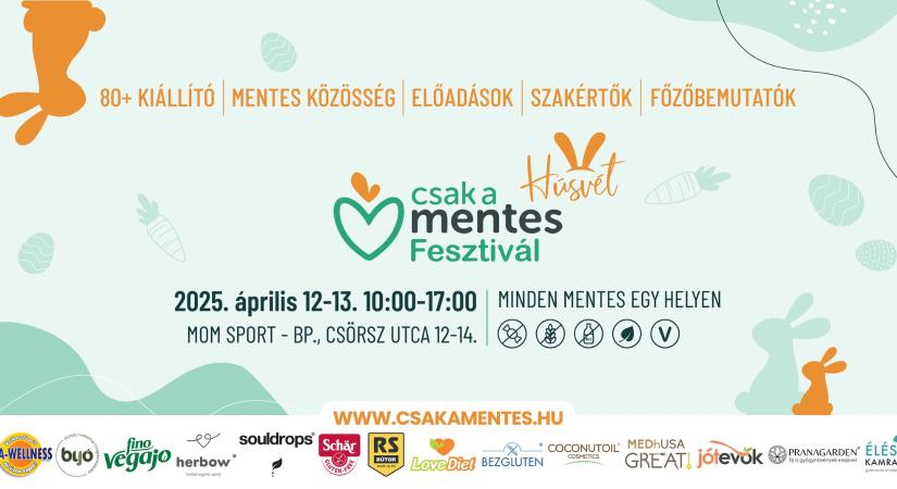 Mentes húsvéti készülődés, vegán sonka és húsvéti kalács – vár a Csak a Mentes Tavaszi Fesztivál!