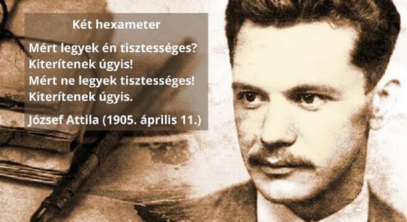 Ma van a magyar költészet napja, amikor József Attilára emlékezünk 120. születésnapján