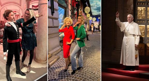 Kemény Zsófi és Karafiáth Orsolya meglátogatta Petőfi élethű mását
