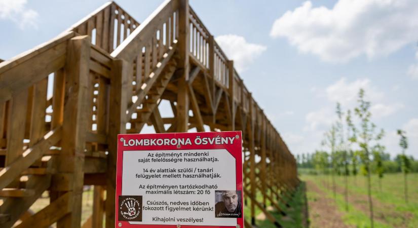 Nyoma sincs a virtuális élménnyel tuningolt 3,9 milliárd forintos lombkoronasétánynak Zala egyik kicsi falvában