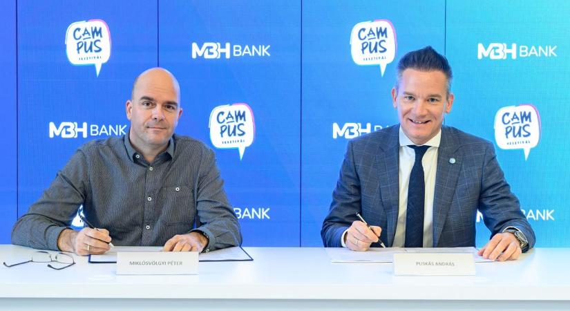 Ez ám a hír, az MBH Bank lett a Campus Fesztivál hivatalos bankja