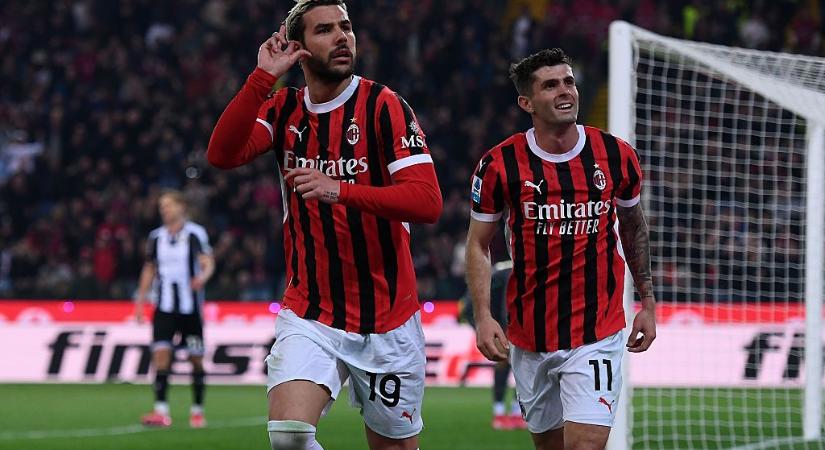 Serie A: idegenben ütötte ki az Udinese csapatát az AC Milan – videóval