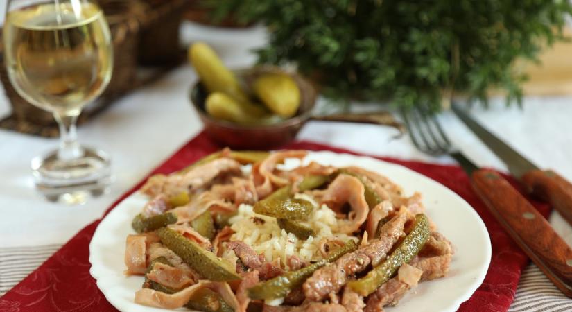 Hentes tokány párolt rizzsel recept