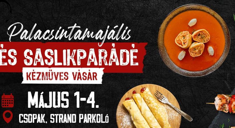 Palacsintamajális és Saslikparádé – Kézműves Vásár 2025 Csopak