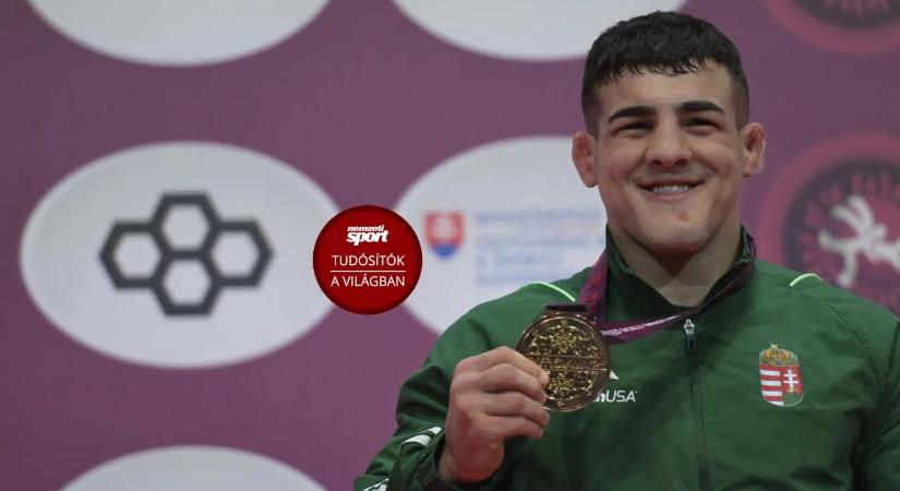 A dobogó csúcsára állhatott a magyar birkózó