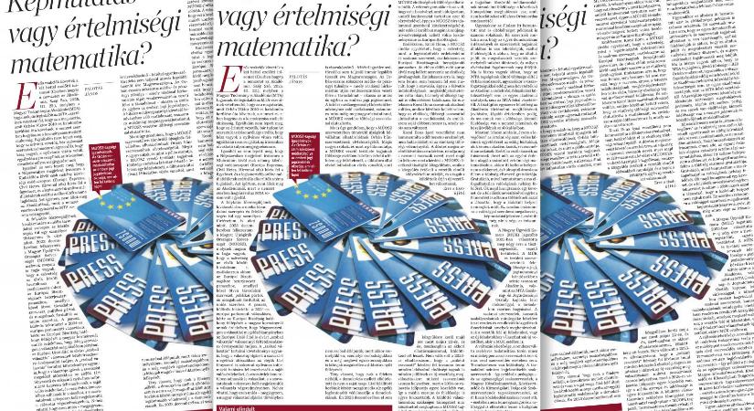 Ugyanazt akarjuk, csak másként (Válasz Palotás János „Képmutatás vagy értelmiségi matematika?” című április 5-i cikkére)