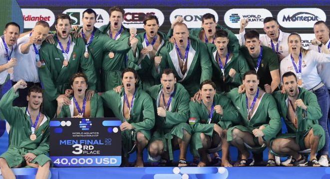Ötméteresekkel VK-bronzérmes a magyar pólóválogatott