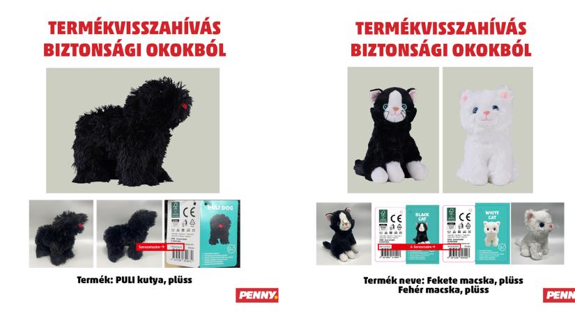 Visszahívta a Penny a pontokért vásárolható plüssök egy részét